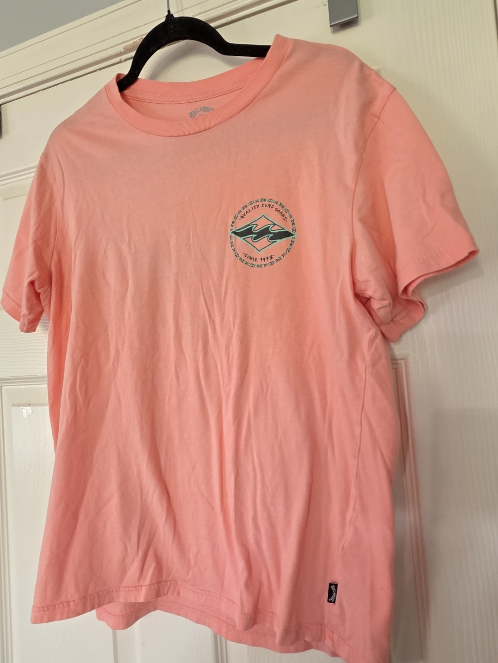 Billabong Rotor Diamond Short Sleeve T-Shirt Coral Size M Medium Mens